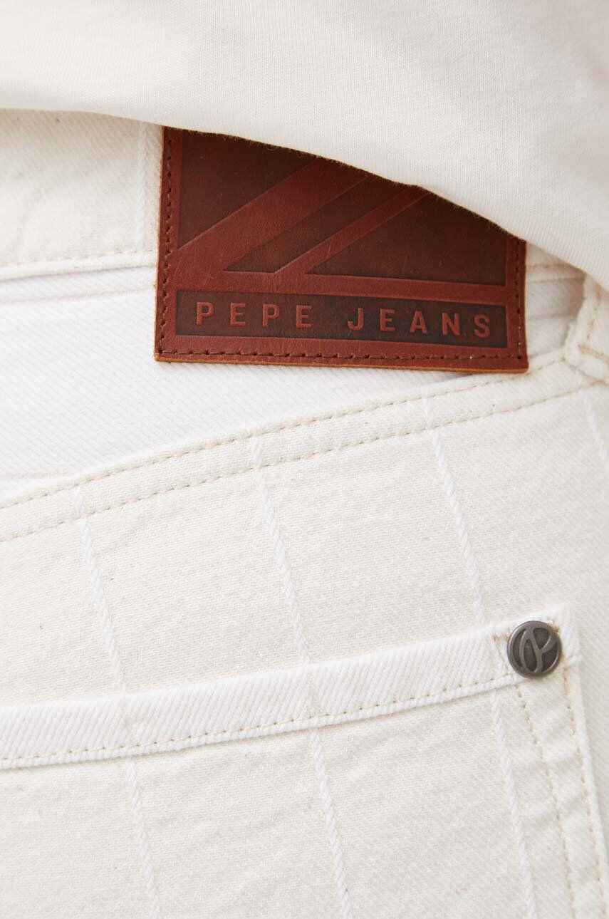 Pepe Jeans Памучен къс панталон Callen в бежово - Pepit.bg