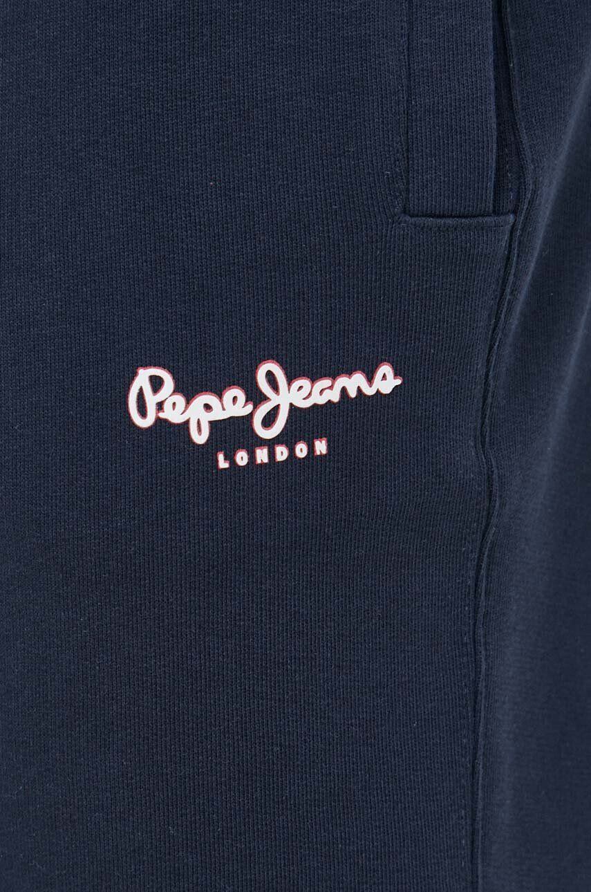 Pepe Jeans Памучен къс панталон Edward в тъмносиньо - Pepit.bg