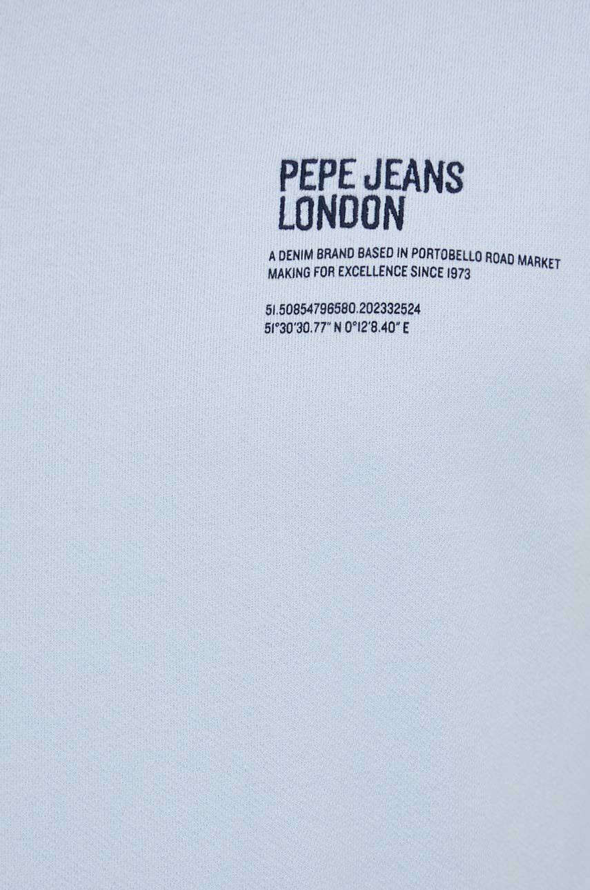 Pepe Jeans Памучен суичър Avery в синьо с апликация - Pepit.bg