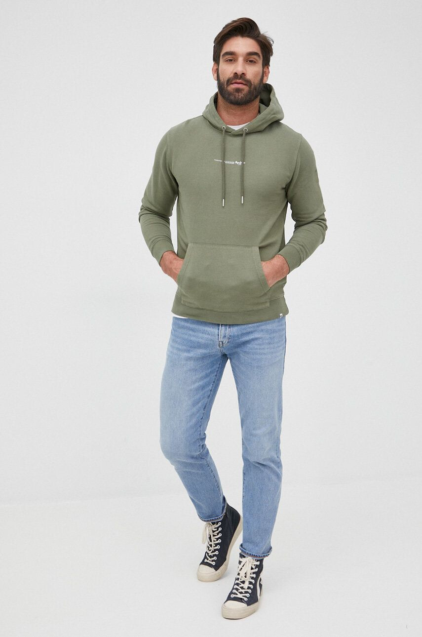 Pepe Jeans Памучен суичър David Hoodie - Pepit.bg