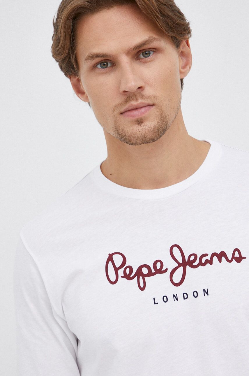 Pepe Jeans Памучна блуза с дълги ръкави Eggo Long - Pepit.bg