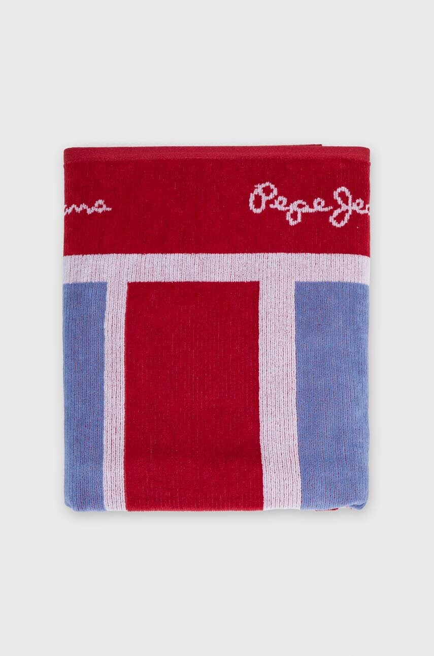 Pepe Jeans Памучна кърпа в червено - Pepit.bg
