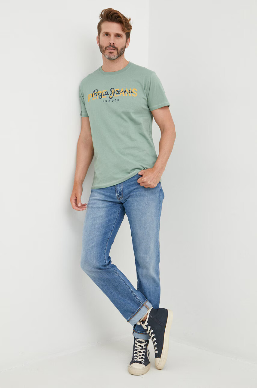 Pepe Jeans Памучна тениска - Pepit.bg