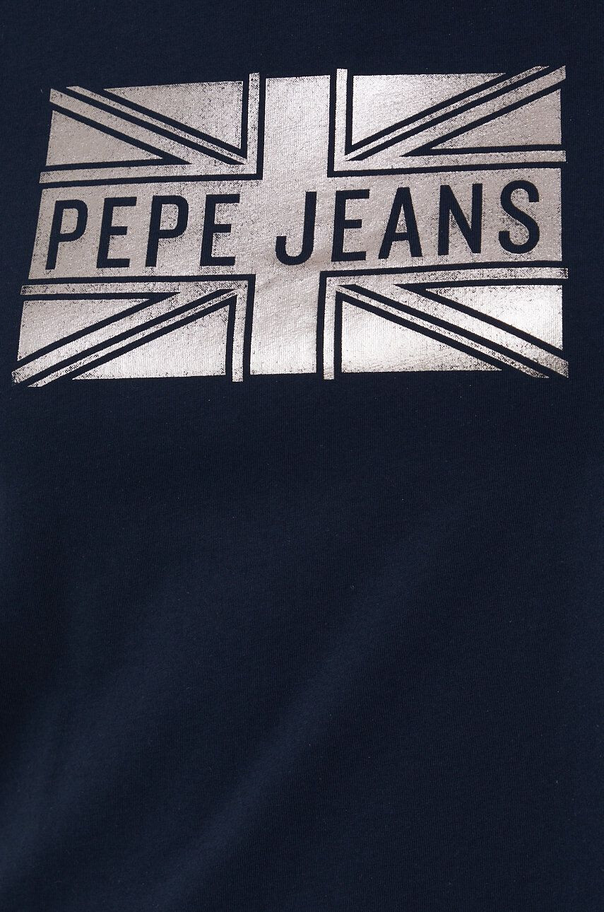 Pepe Jeans Памучна тениска в оранжево - Pepit.bg