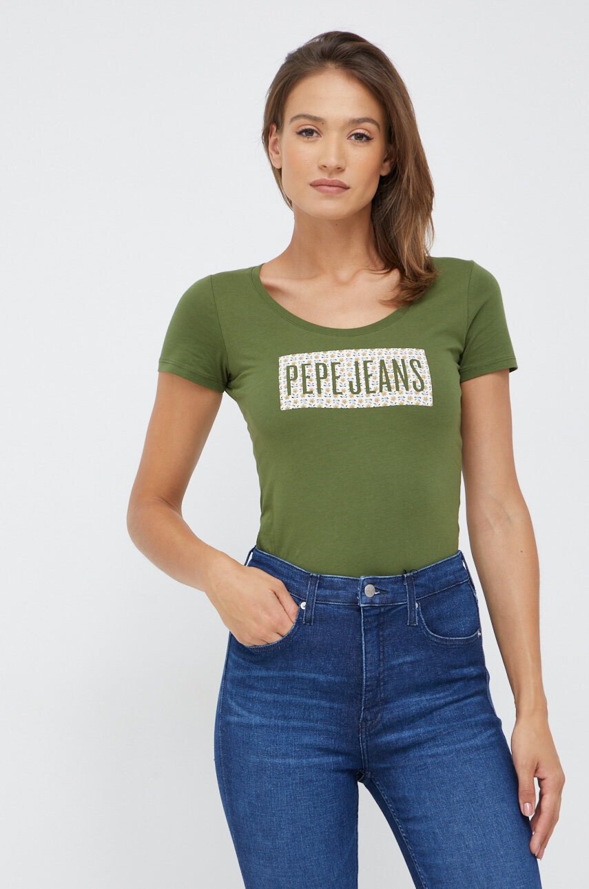 Pepe Jeans Памучна тениска - Pepit.bg