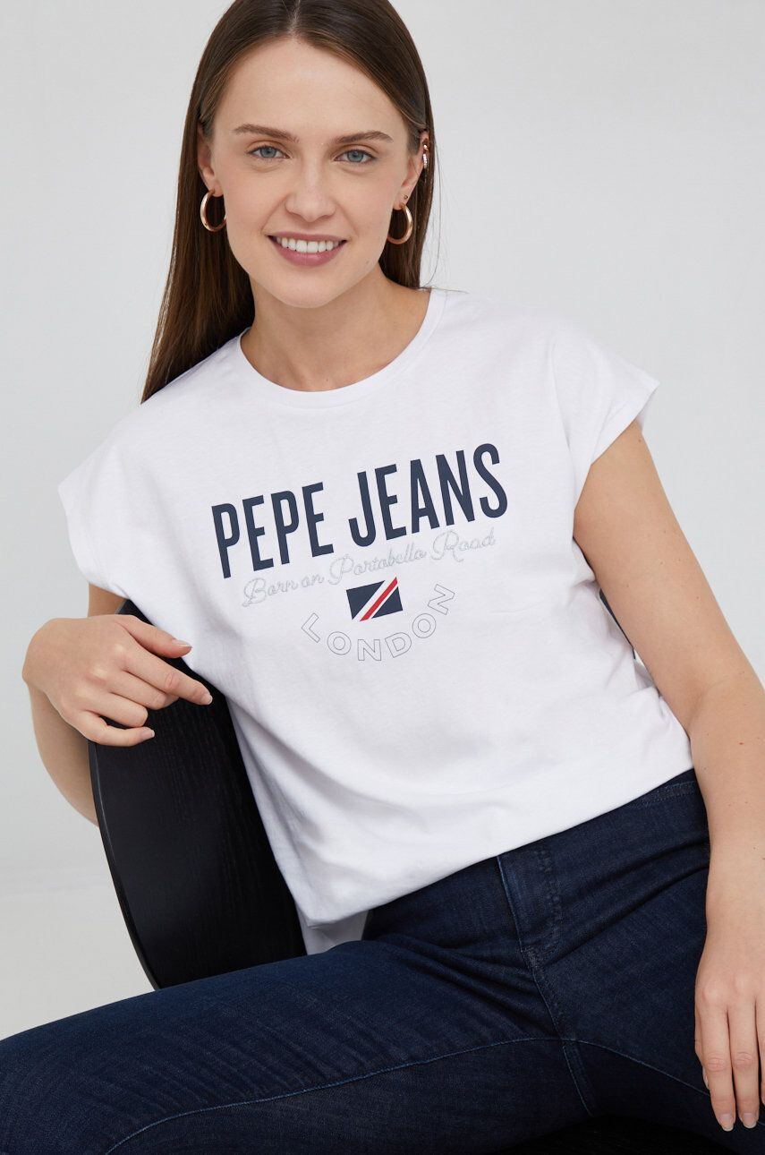 Pepe Jeans Памучна тениска - Pepit.bg