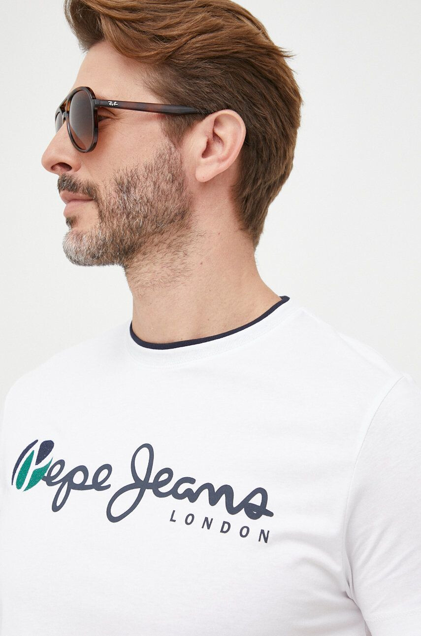 Pepe Jeans Памучна тениска - Pepit.bg