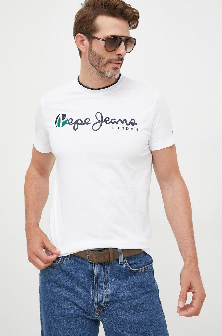 Pepe Jeans Памучна тениска - Pepit.bg