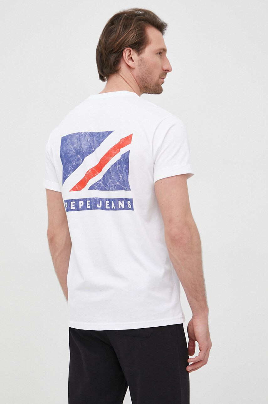 Pepe Jeans Памучна тениска Ackley - Pepit.bg