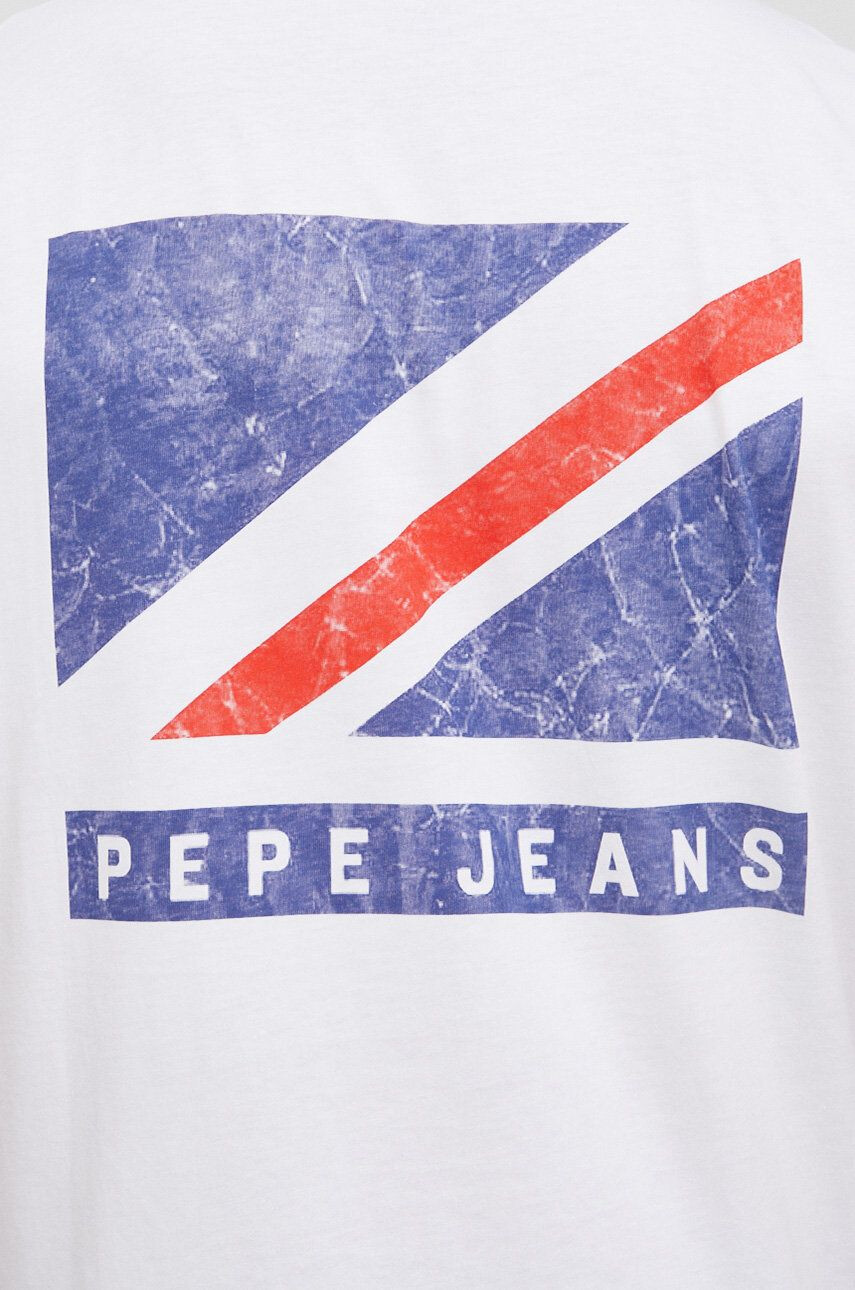 Pepe Jeans Памучна тениска Ackley - Pepit.bg