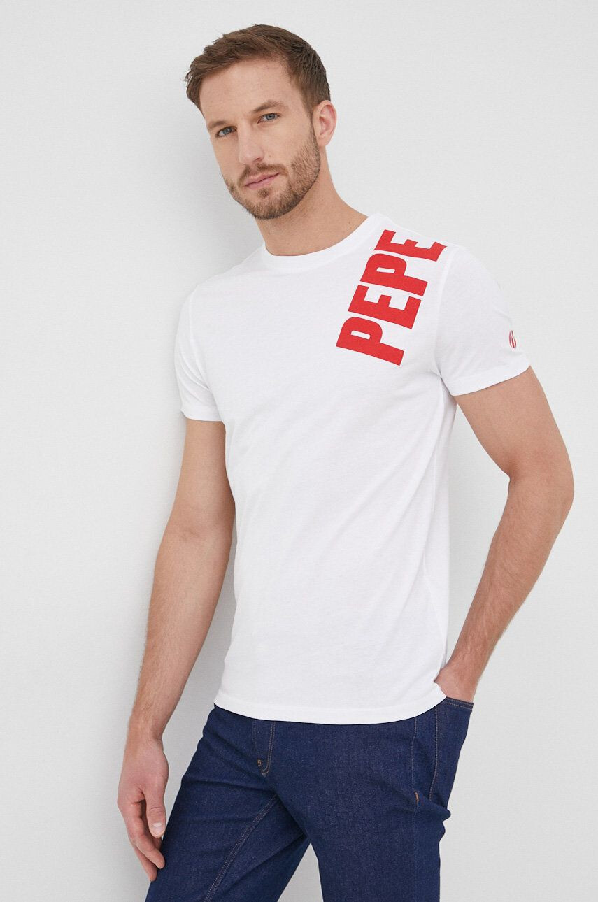 Pepe Jeans Памучна тениска Aerol - Pepit.bg