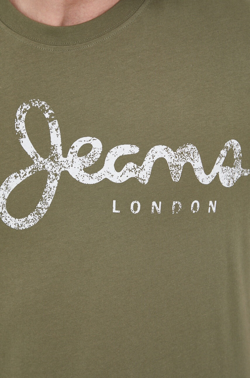 Pepe Jeans Памучна тениска Aleron - Pepit.bg
