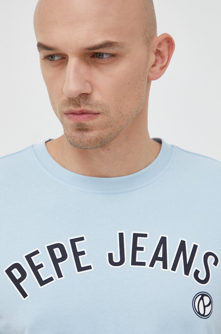 Pepe Jeans Памучна тениска Alessio - Pepit.bg