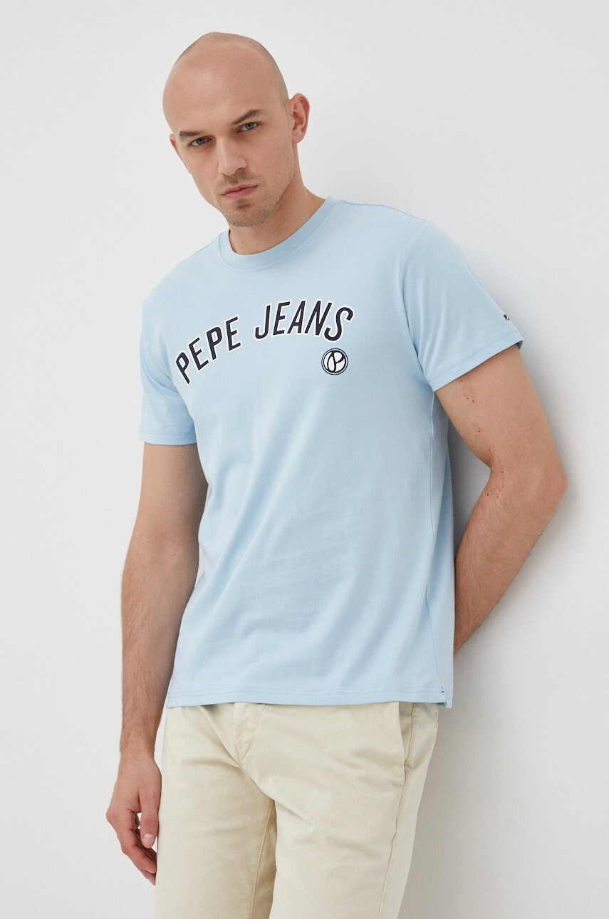 Pepe Jeans Памучна тениска Alessio - Pepit.bg