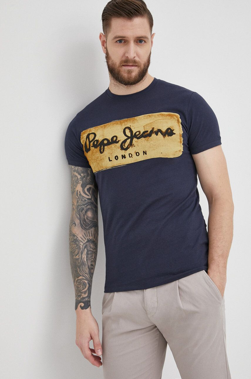 Pepe Jeans Памучна тениска Charing N - Pepit.bg