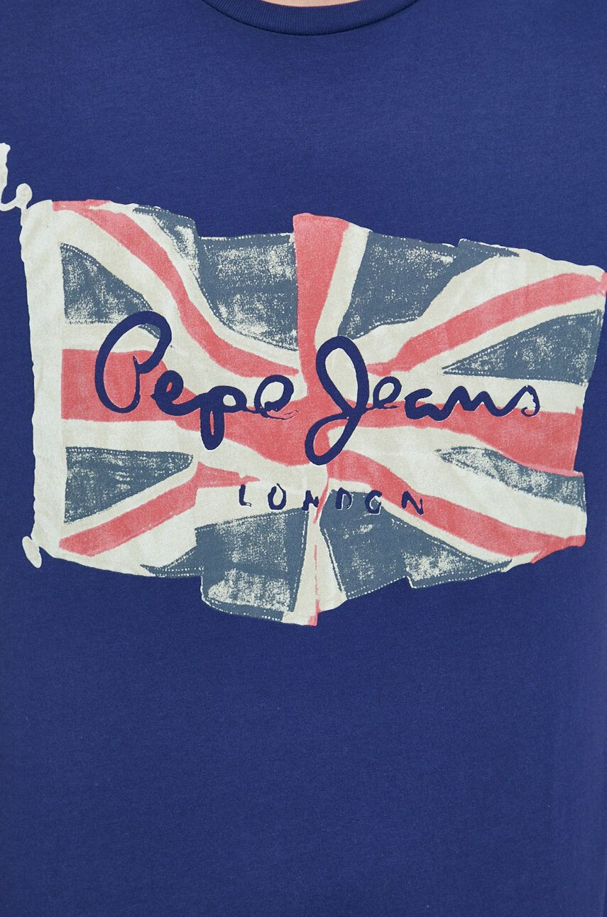 Pepe Jeans Памучна тениска Flag Logo N - Pepit.bg