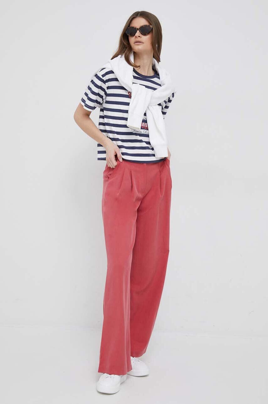Pepe Jeans Памучна тениска Navy - Pepit.bg
