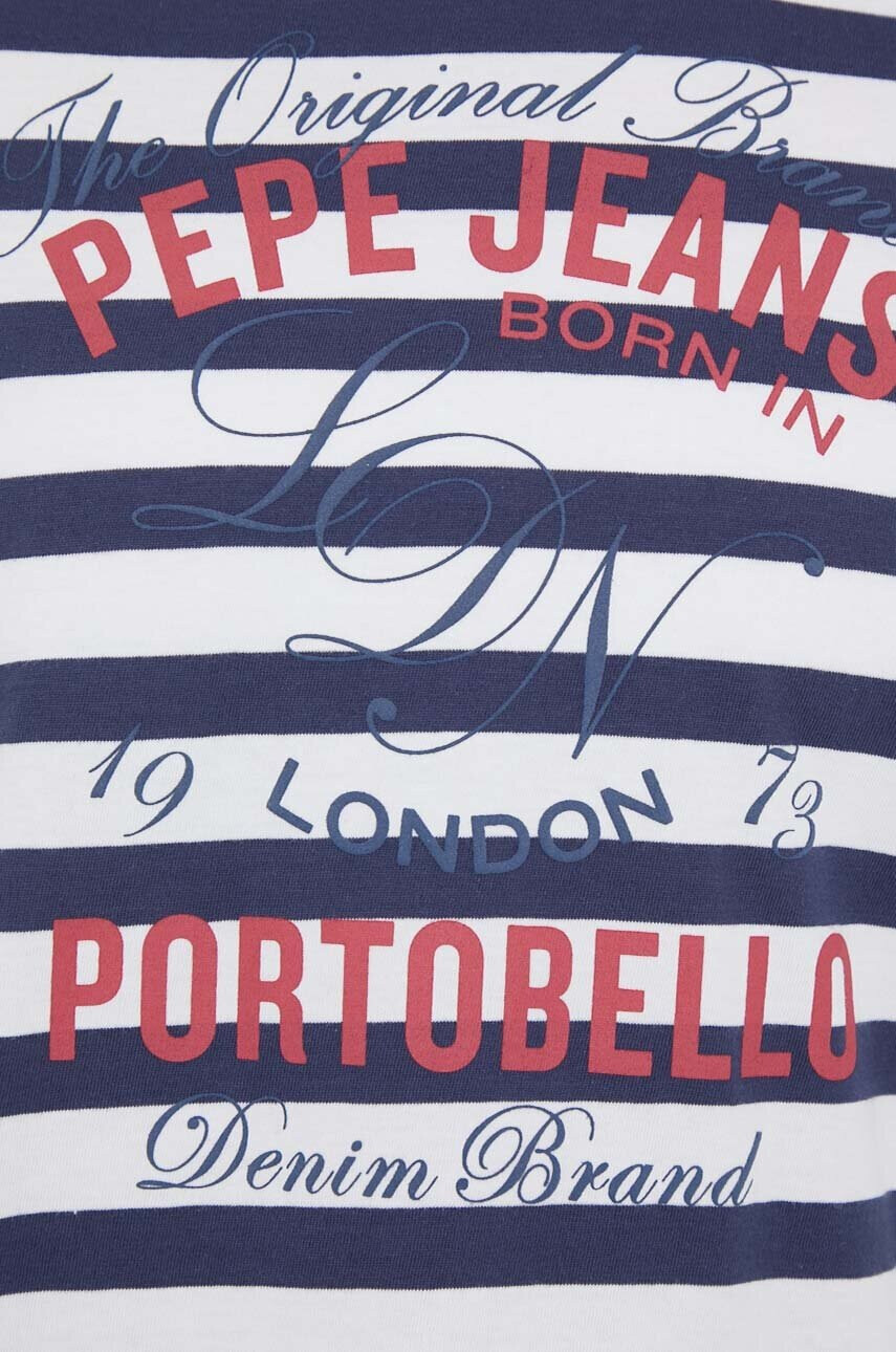 Pepe Jeans Памучна тениска Navy - Pepit.bg