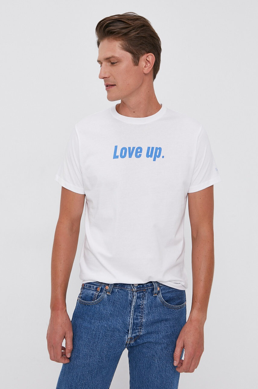 Pepe Jeans Памучна тениска Pepemeup - Pepit.bg