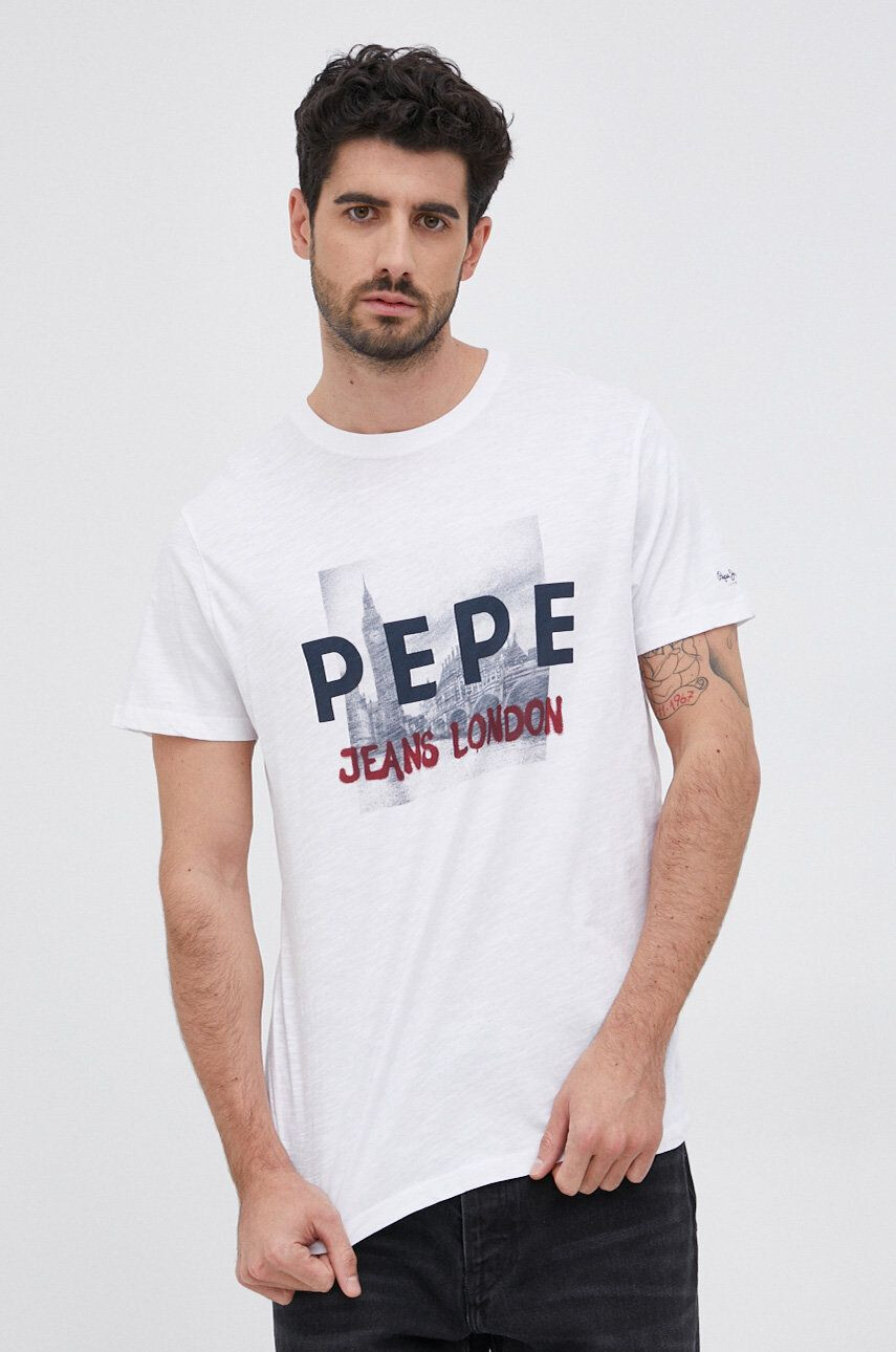 Pepe Jeans Памучна тениска - Pepit.bg