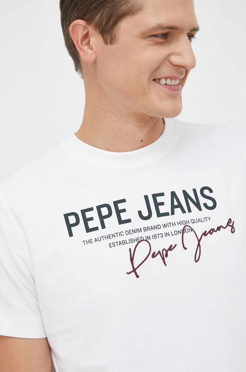 Pepe Jeans Памучна тениска Scout - Pepit.bg