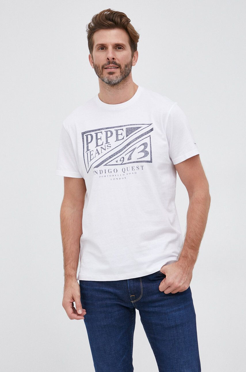 Pepe Jeans Памучна тениска - Pepit.bg