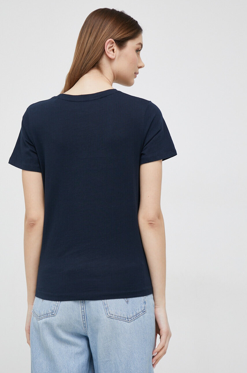 Pepe Jeans Памучна тениска Wendy Chest в тъмносиньо - Pepit.bg
