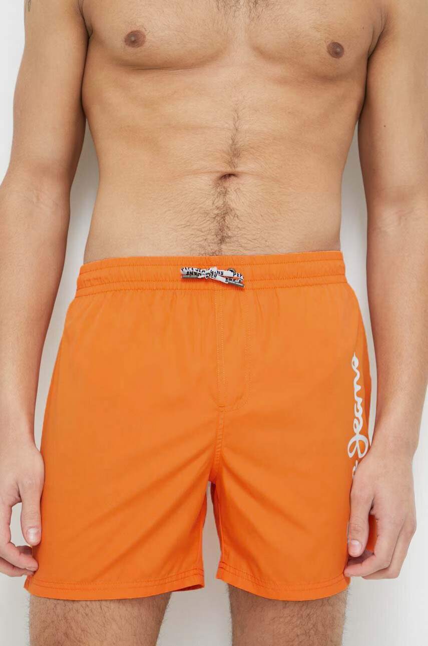 Pepe Jeans Плувни шорти Finnick в оранжево - Pepit.bg