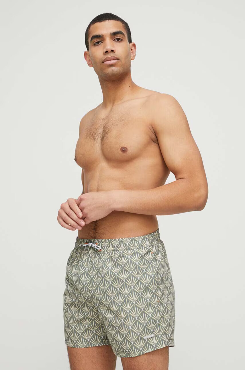 Pepe Jeans Плувни шорти Folk в зелено - Pepit.bg