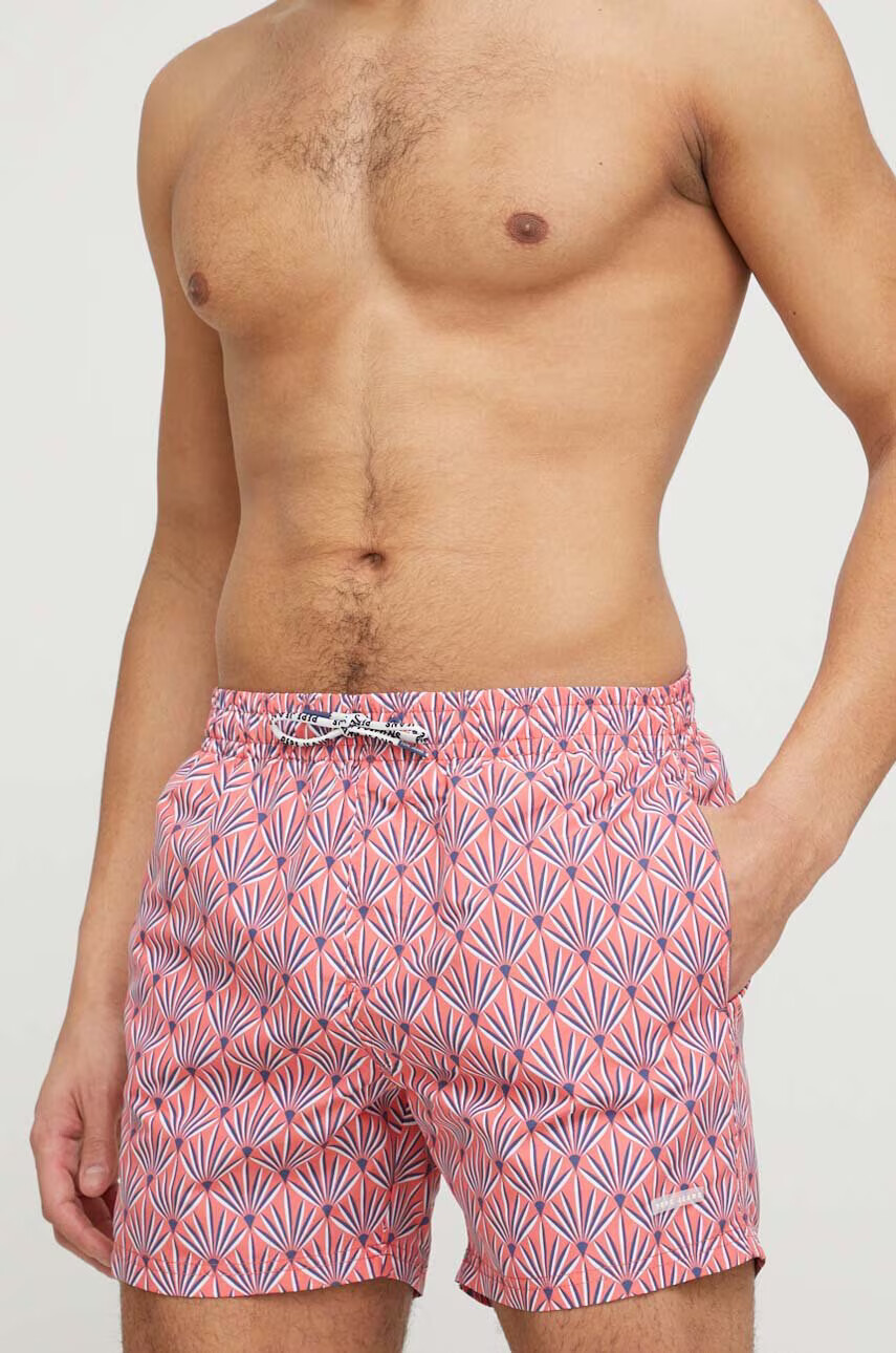 Pepe Jeans Плувни шорти Folk в оранжево - Pepit.bg