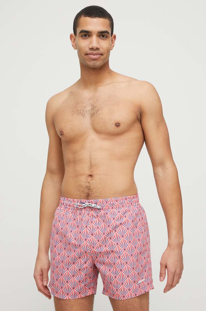 Pepe Jeans Плувни шорти Folk в оранжево - Pepit.bg