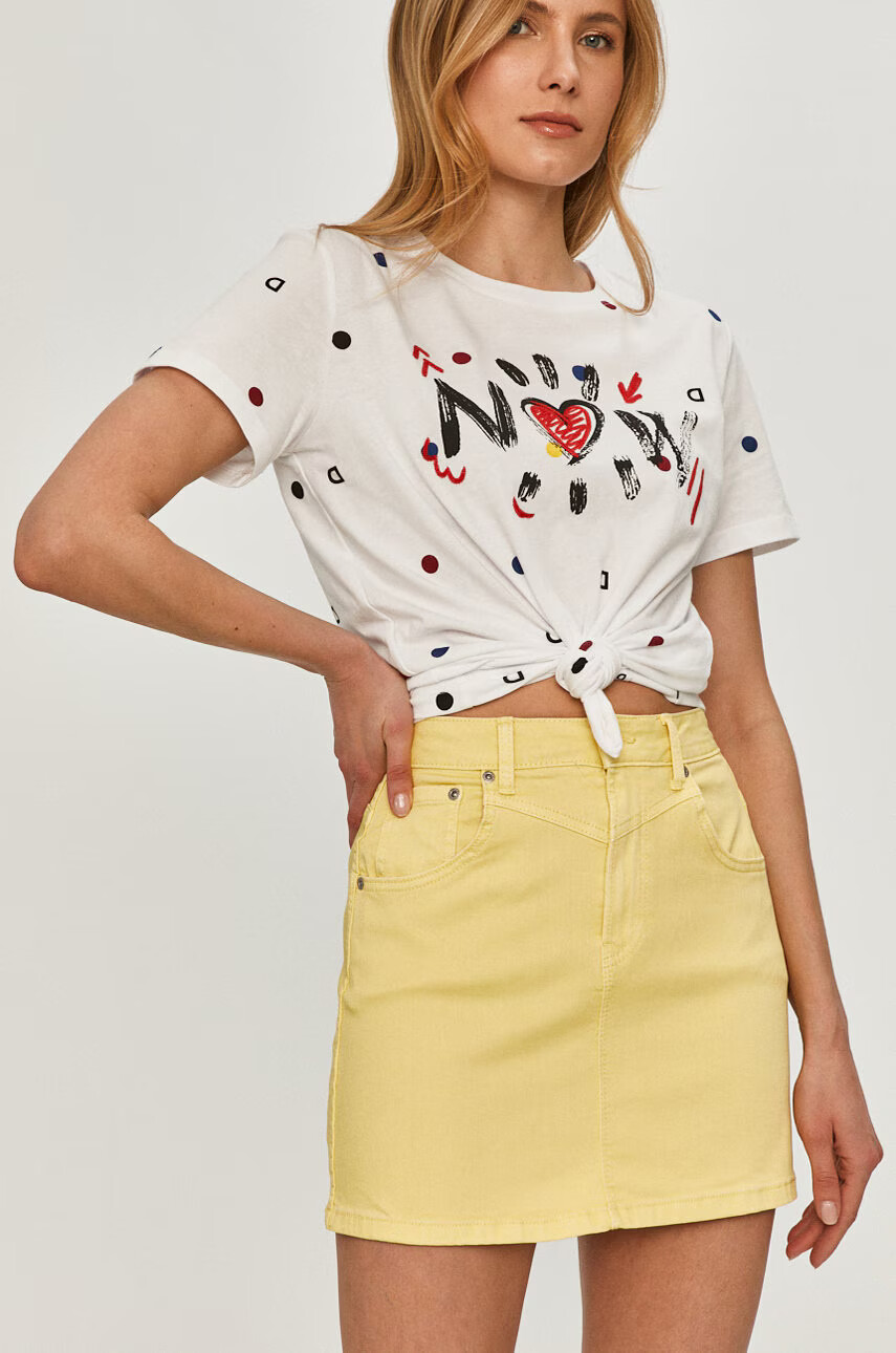 Pepe Jeans Пола в жълто - Pepit.bg