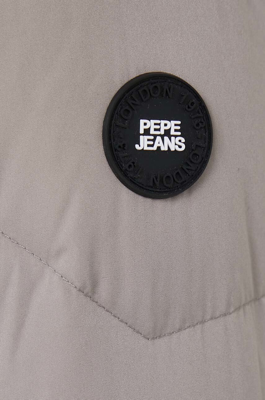 Pepe Jeans Пухено яке Alisa в сиво със зимна изолация - Pepit.bg