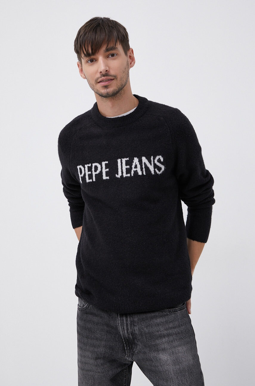 Pepe Jeans Пуловер с вълна - Pepit.bg