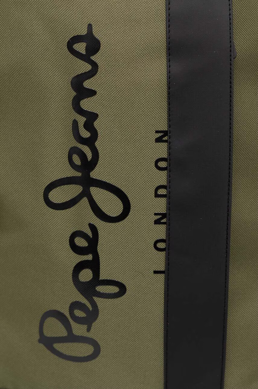 Pepe Jeans Раница в зелено голям размер с принт - Pepit.bg