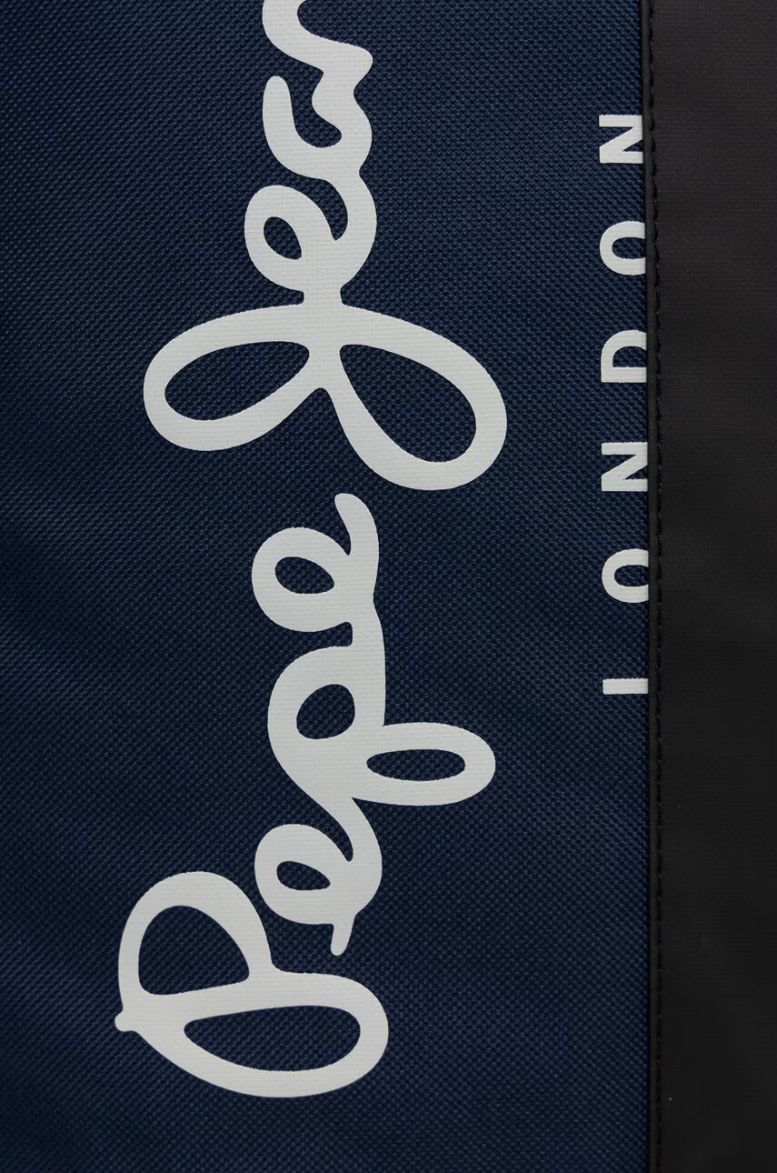 Pepe Jeans Раница в тъмносиньо голям размер с принт - Pepit.bg