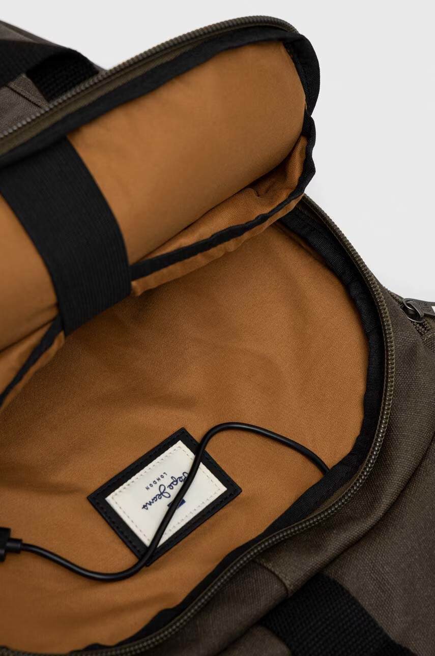 Pepe Jeans Раница Spitfire в зелено голям размер с изчистен дизайн - Pepit.bg