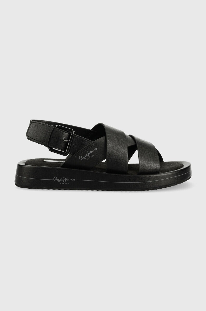 Pepe Jeans Сандали SUMMER в черно с платформа PLS90578 - Pepit.bg