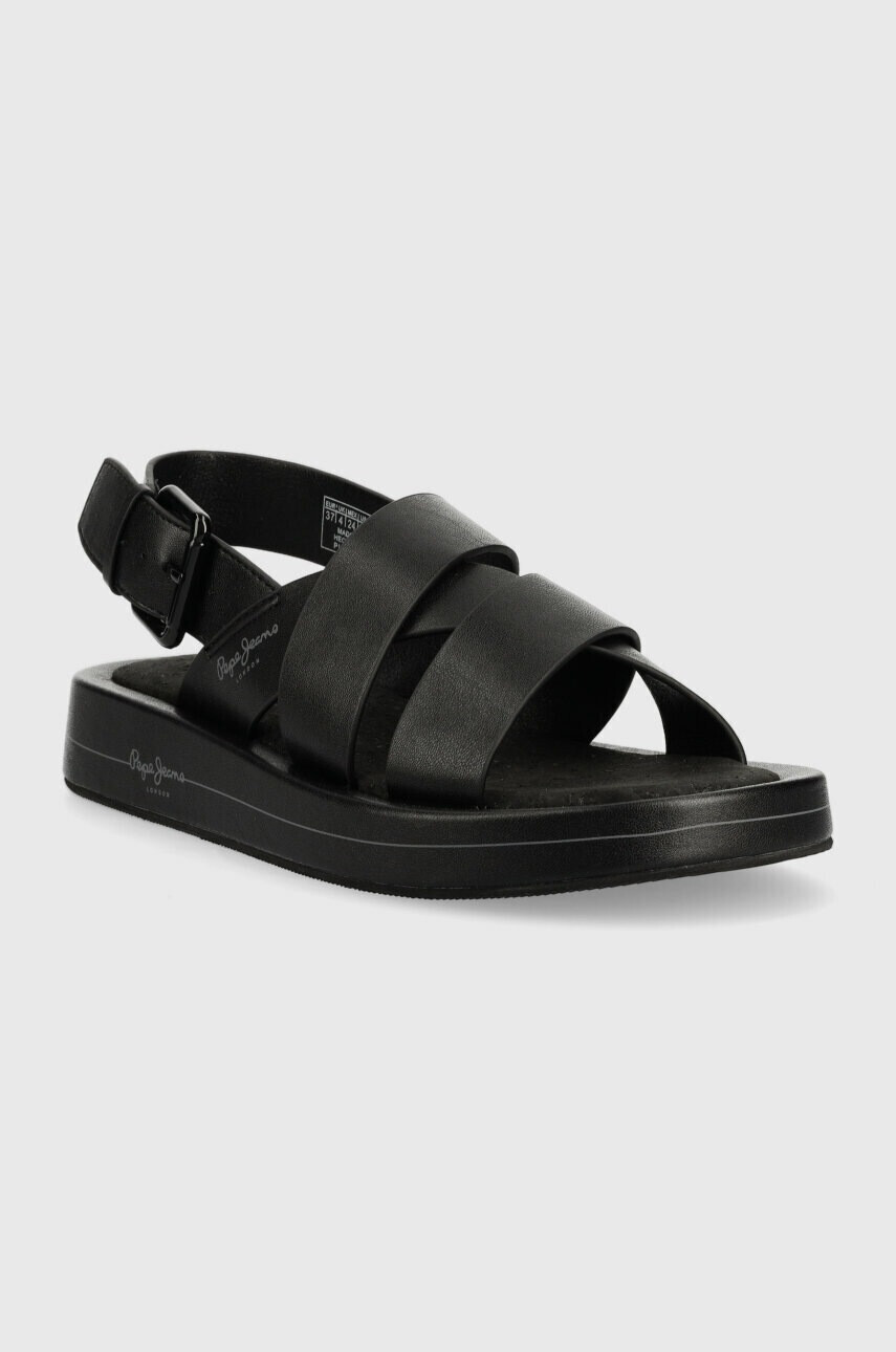Pepe Jeans Сандали SUMMER в черно с платформа PLS90578 - Pepit.bg