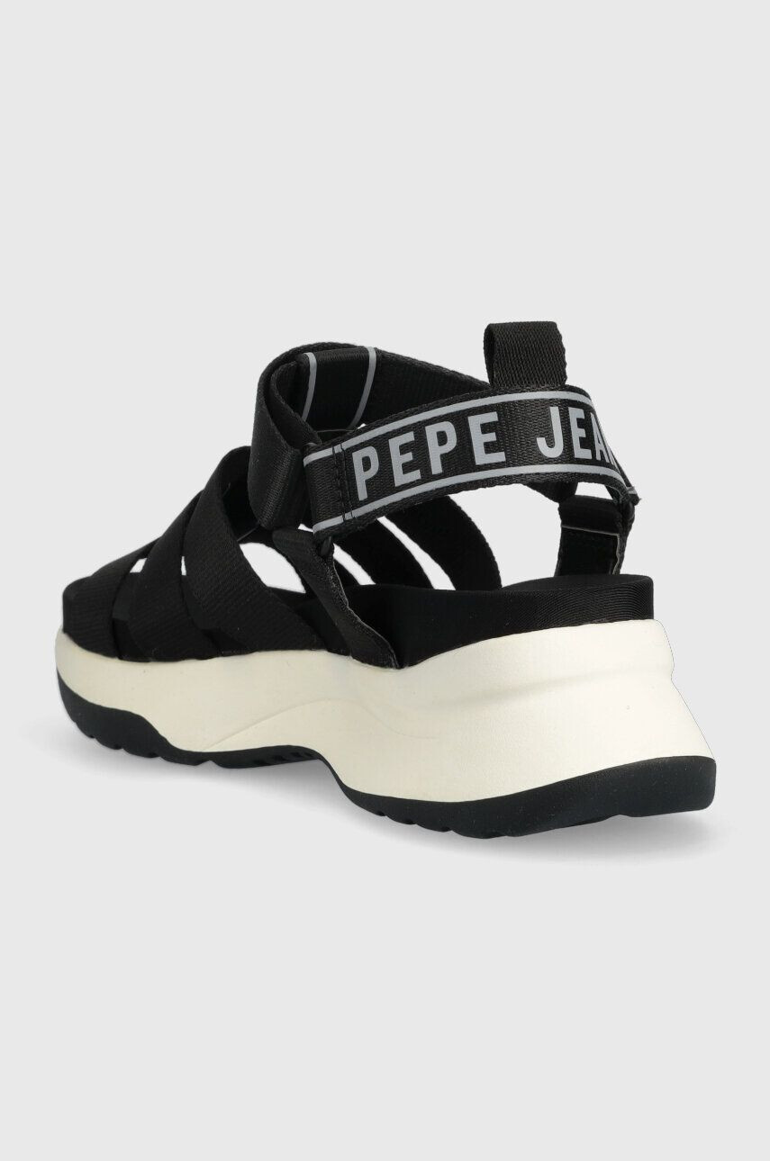 Pepe Jeans Сандали Venus в черно с платформа PLS90570 - Pepit.bg