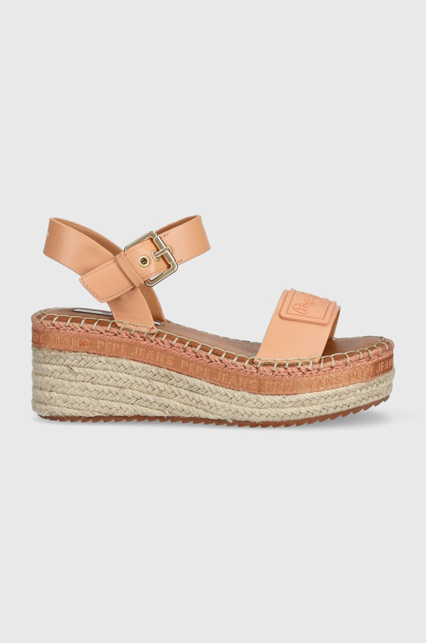 Pepe Jeans Сандали WITNEY в оранжево с платформа - Pepit.bg