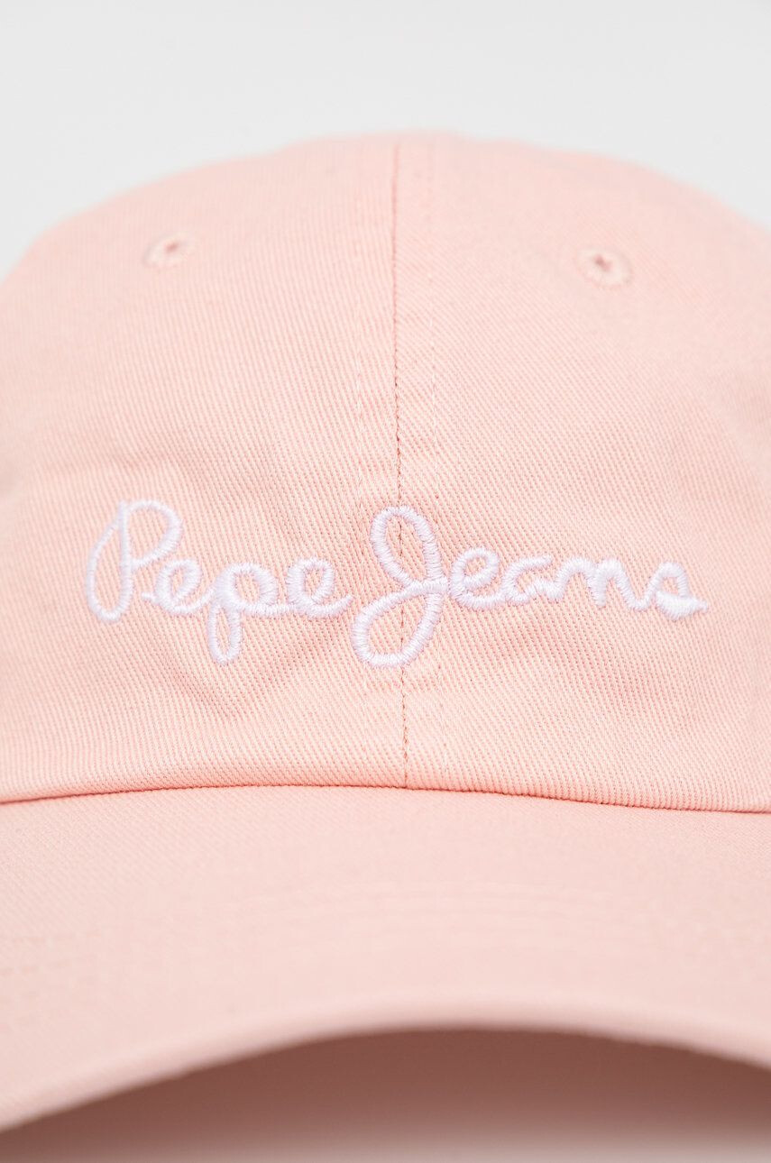 Pepe Jeans Шапка Lucia Cap в розово с апликация - Pepit.bg