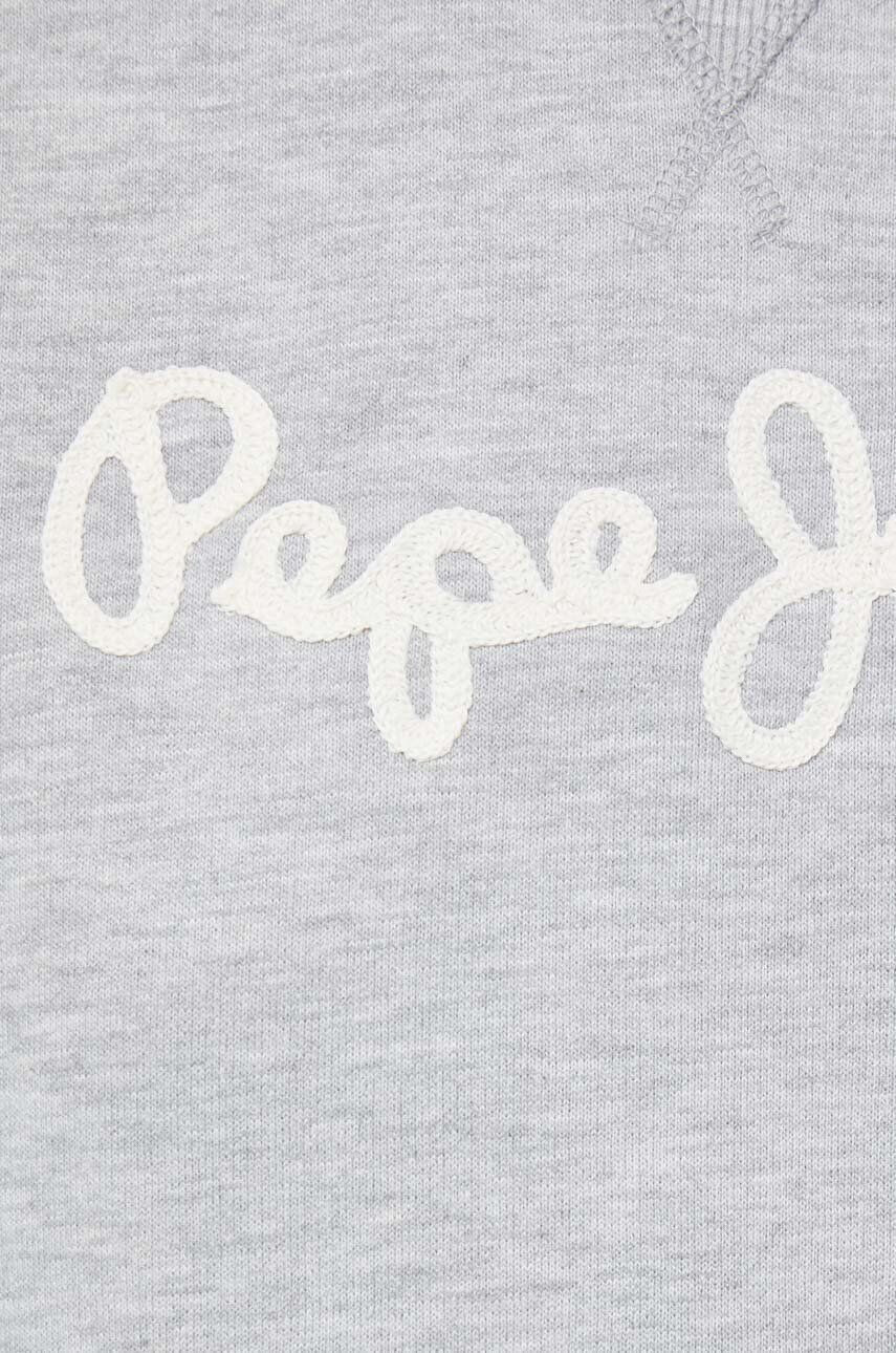 Pepe Jeans Суичър Nanettes В сиво с апликация - Pepit.bg