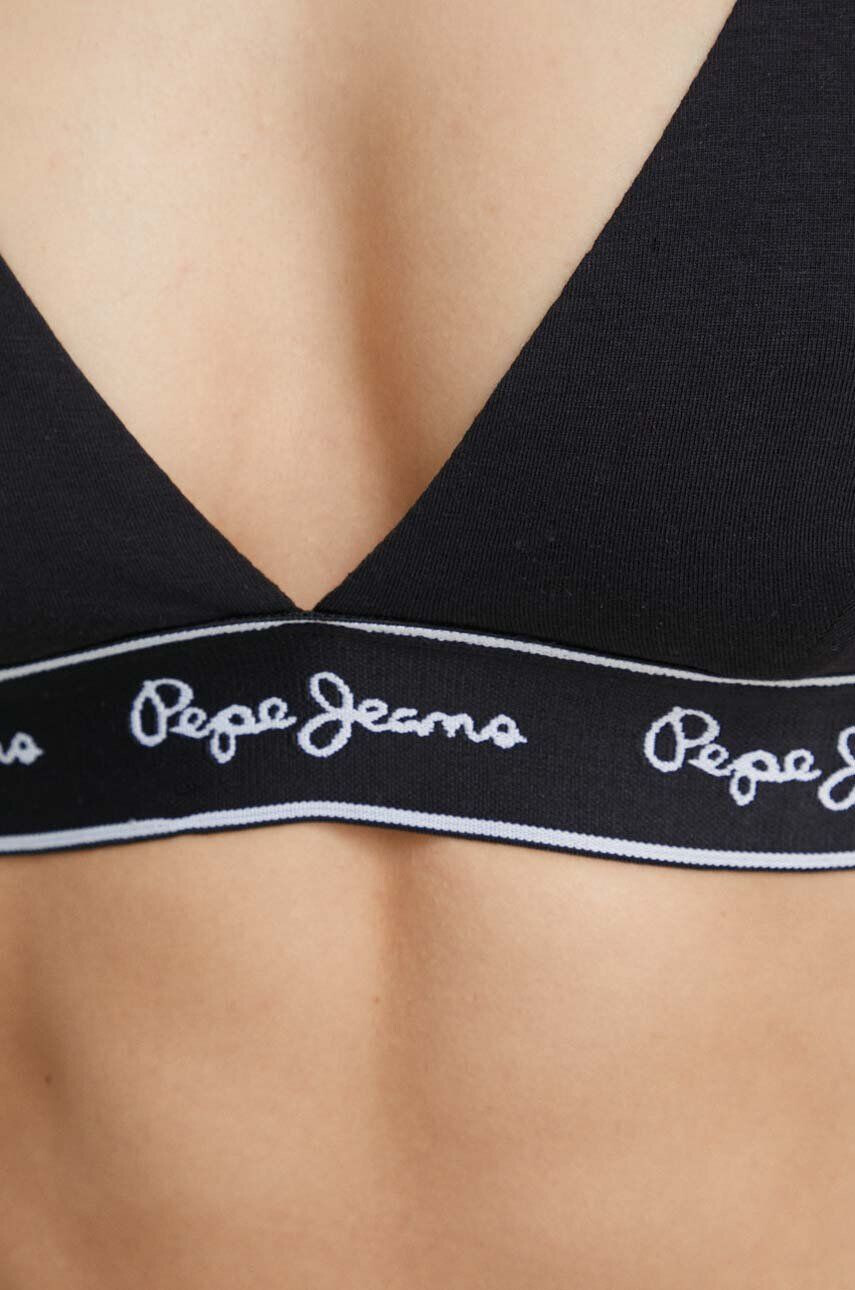 Pepe Jeans Сутиен в черно с изчистен дизайн - Pepit.bg