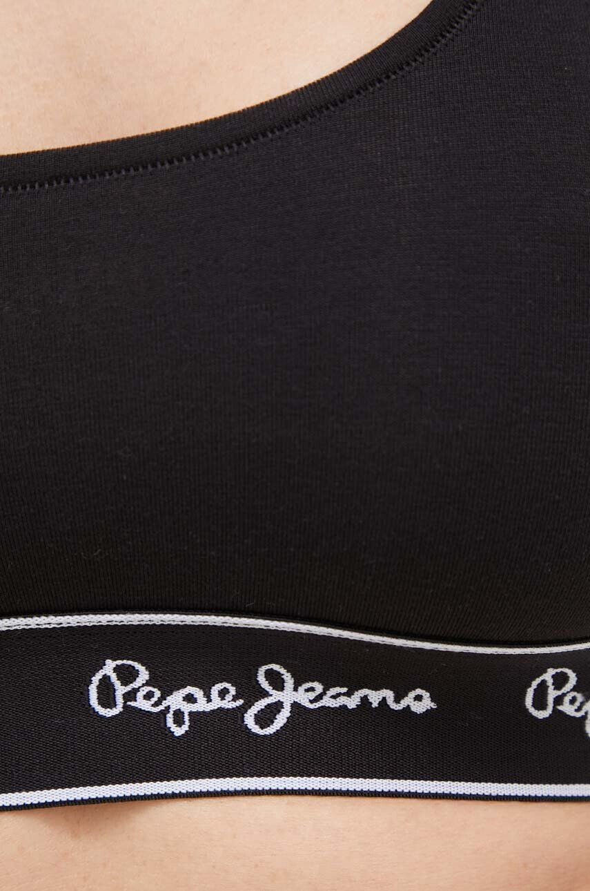 Pepe Jeans Сутиен в черно с изчистен дизайн - Pepit.bg