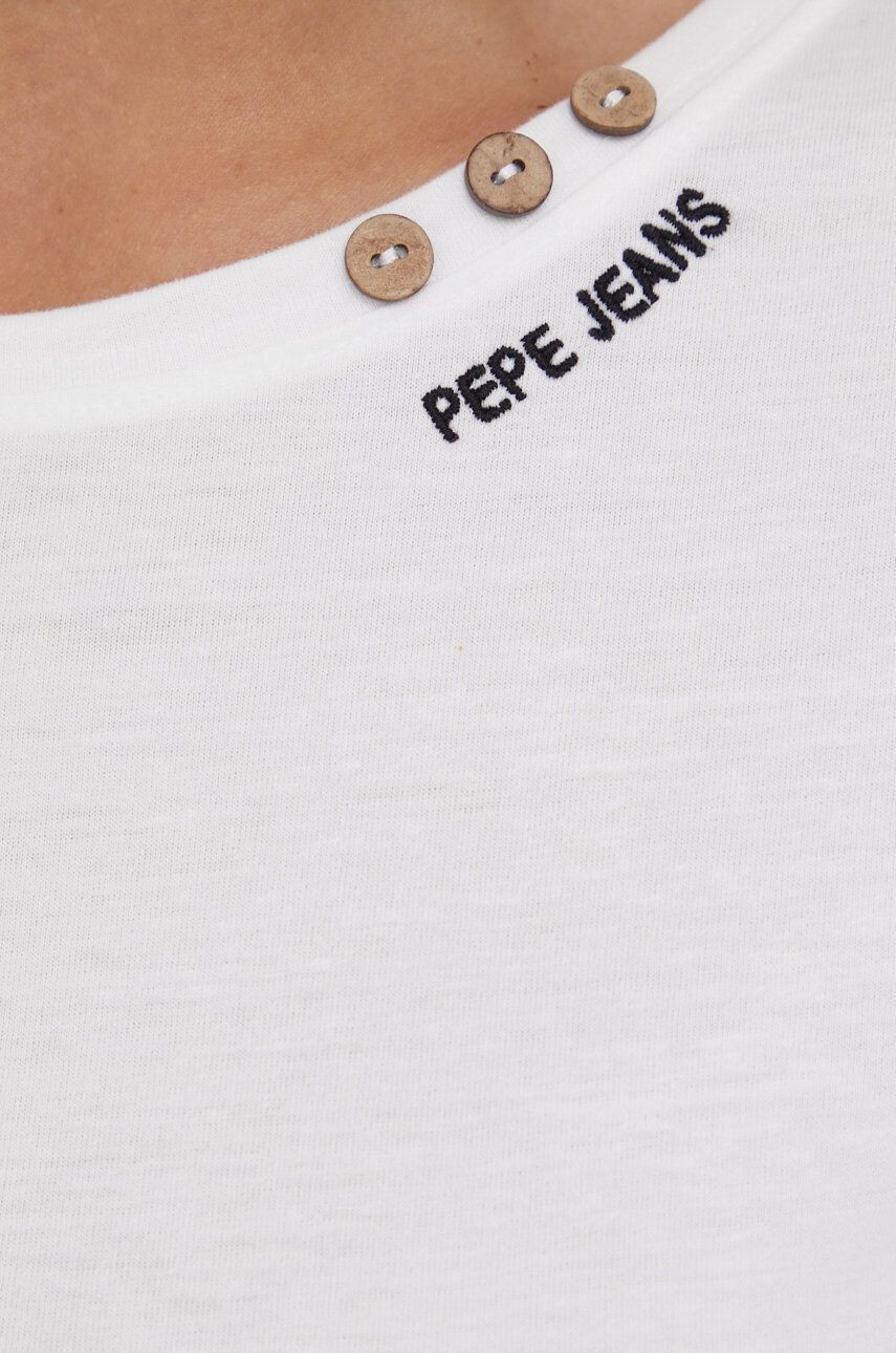 Pepe Jeans Тениска в бяло - Pepit.bg