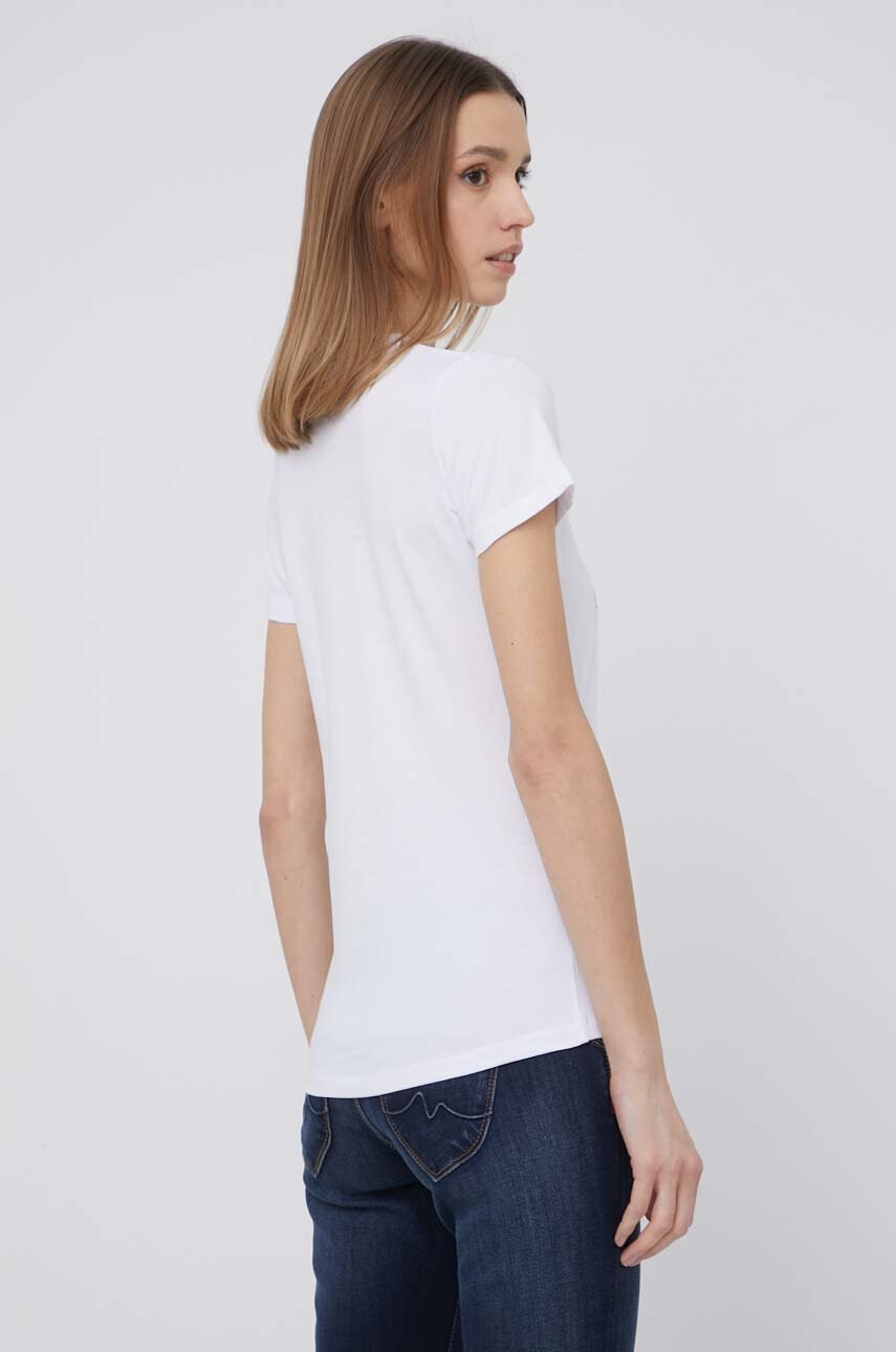 Pepe Jeans Тениска Anna дамска в бяло - Pepit.bg