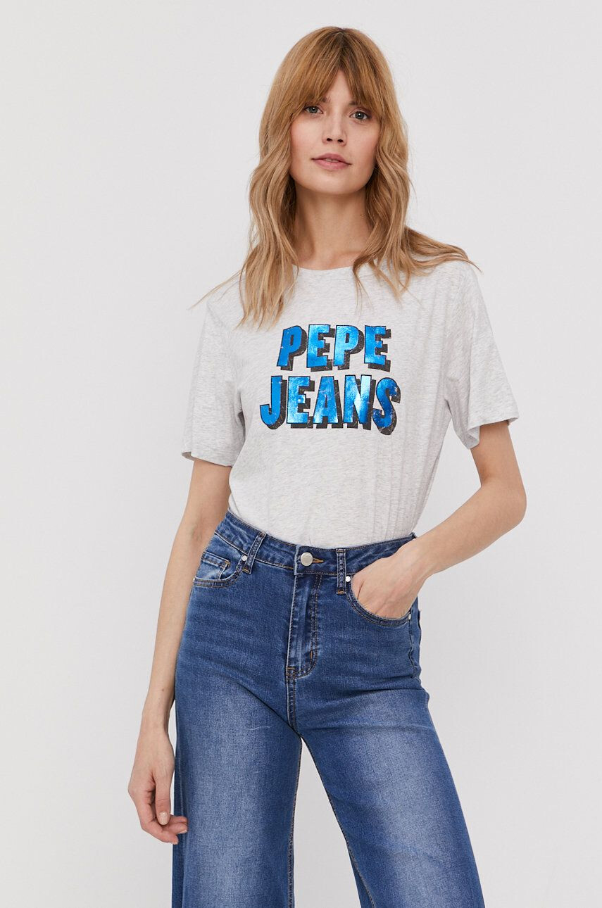 Pepe Jeans Тениска в сиво - Pepit.bg