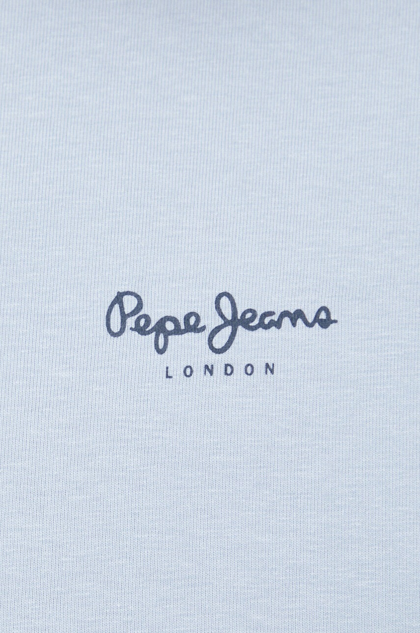 Pepe Jeans Тениска Jack в синьо с изчистен дизайн - Pepit.bg