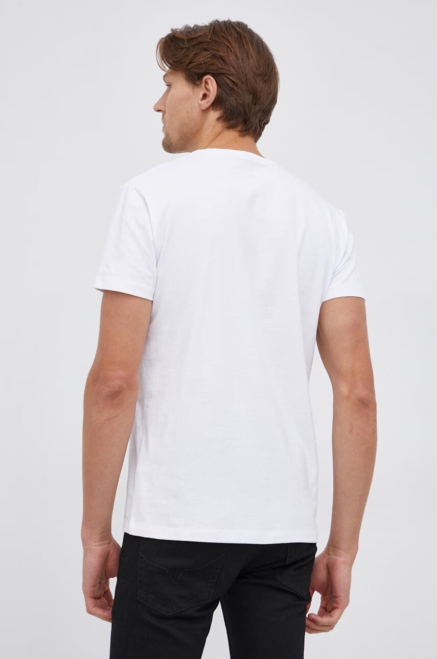 Pepe Jeans Тениска Original Basic в бяло с принт - Pepit.bg